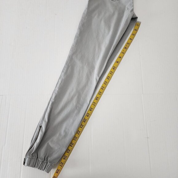 American Eagle Sz 6 Long Women Gray Jogger Pants  Elastic Waist Cotton Blend - Picture 10 of 12